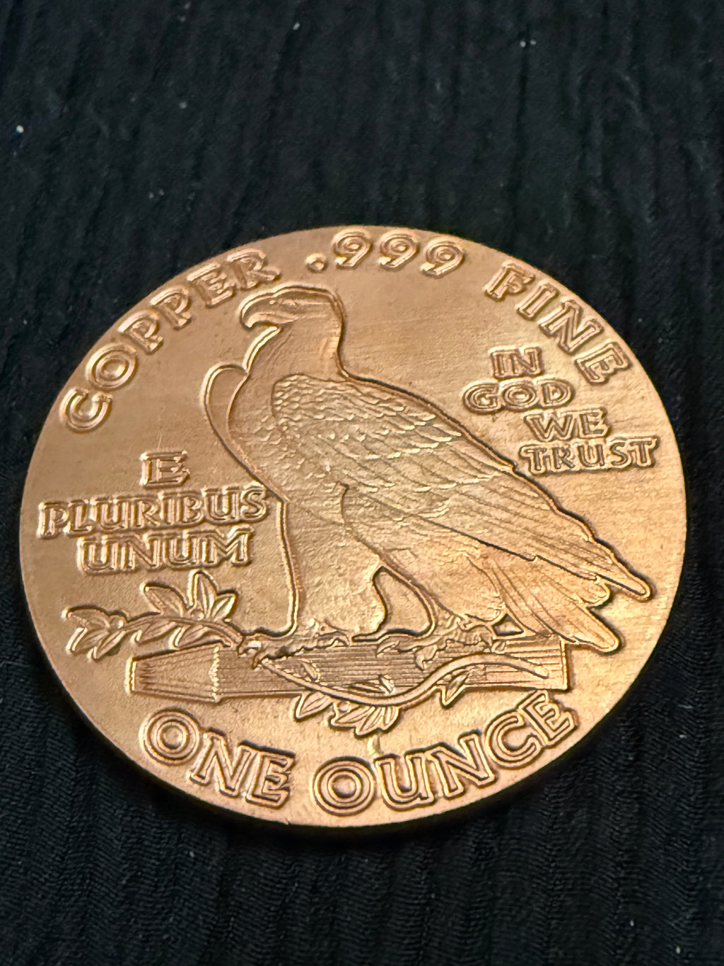 1911 Indian Head Design – 1 oz .999 Fine Copper Round