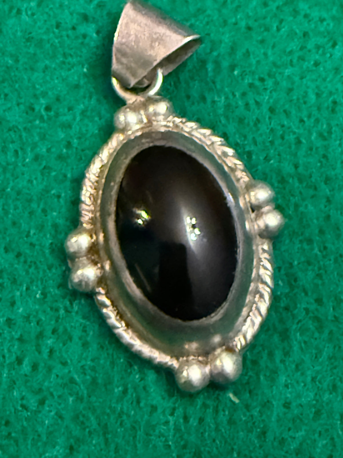 Sterling Silver Onyx Pendant