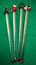 Holiday Swizzle Sticks, 4pc