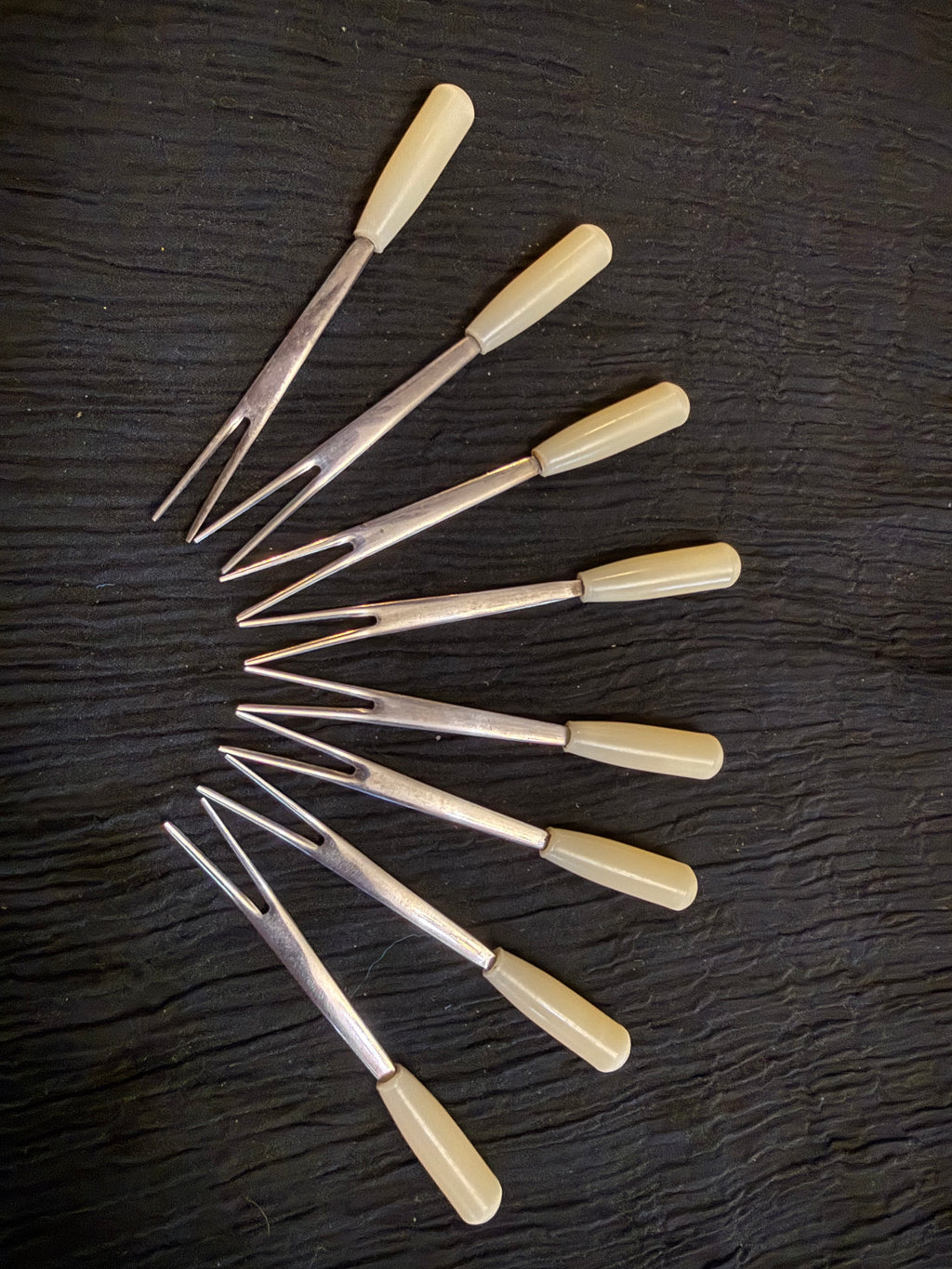 Vintage Japanese Cocktail / Appetizer Forks – Set of 8