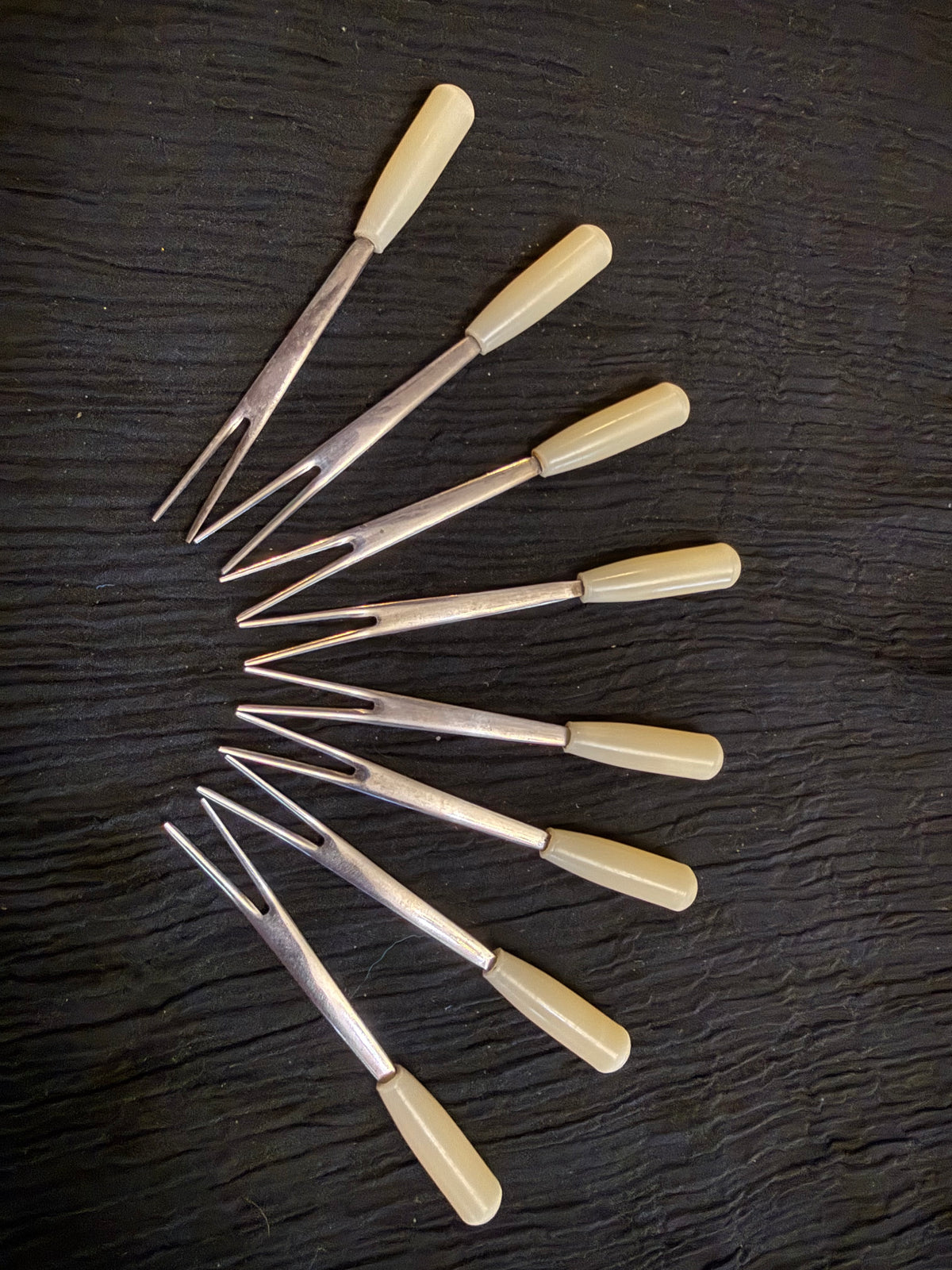 Vintage Japanese Cocktail / Appetizer Forks – Set of 8