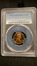 1972-S Lincoln Memorial Cent – PCGS PR68RD CAM – Proof Cameo