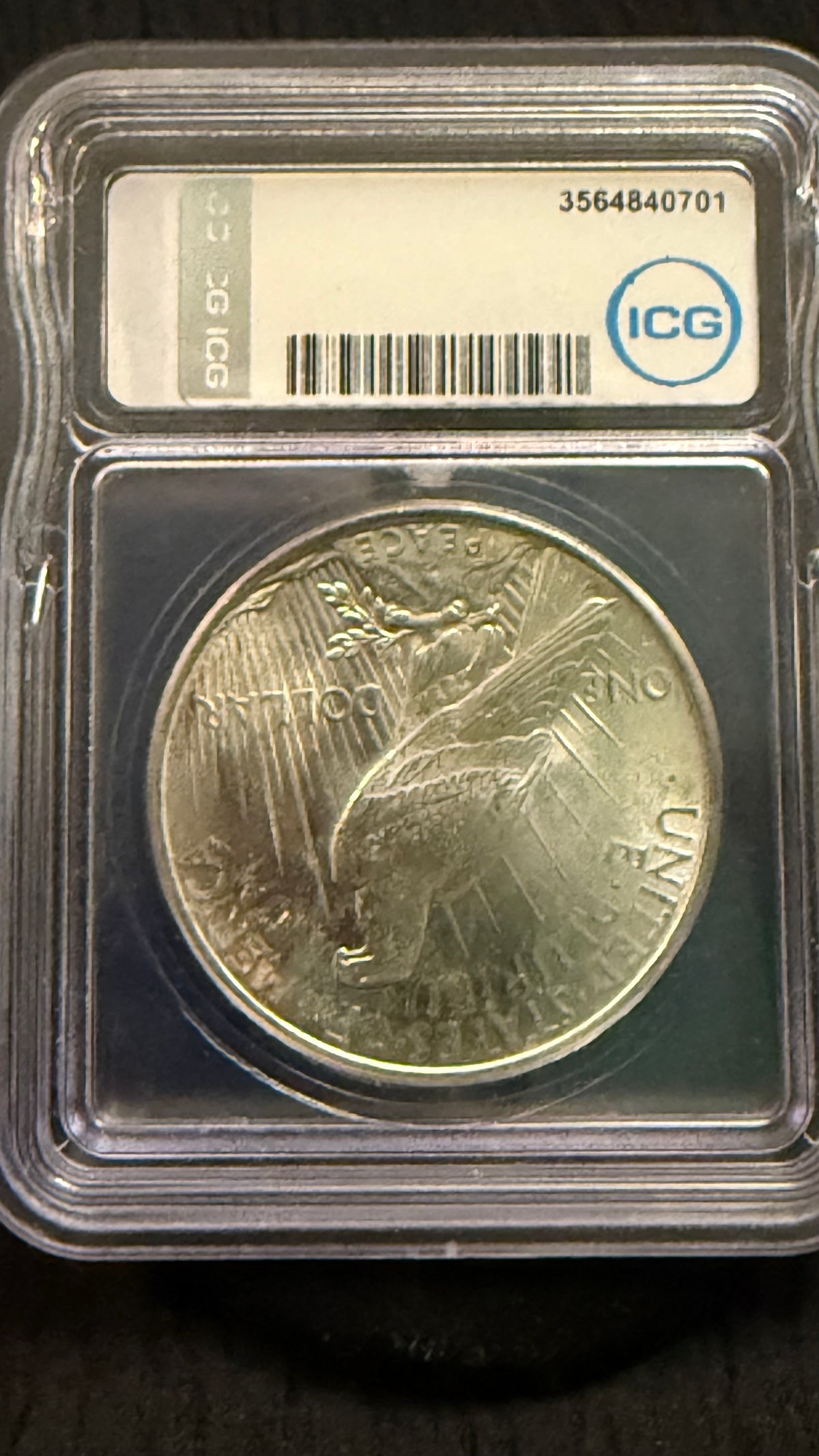 1924 Peace Silver Dollar $1 – ICG MS62 – Certified Uncirculated – 90% Silver