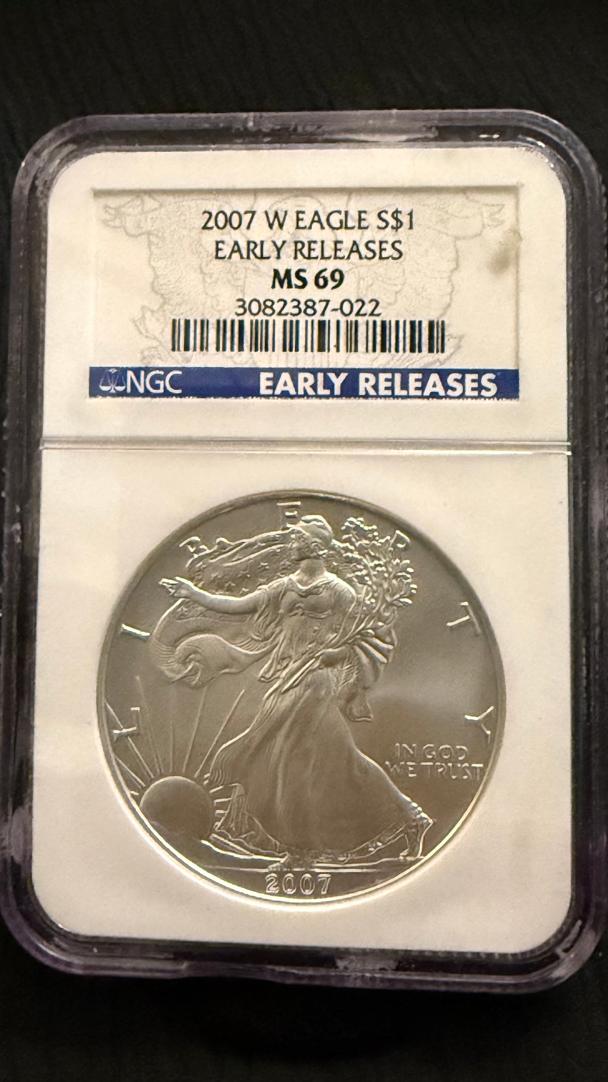 2007-W American Silver Eagle — NGC MS69 Early Releases