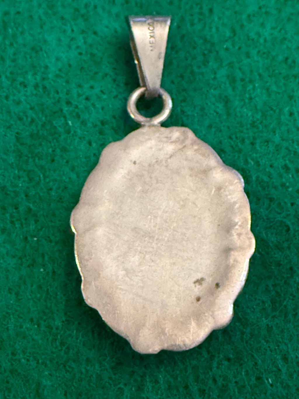 Vintage ornate sterling silver pendant