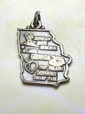 Vintage Sterling Silver Georgia Charm
