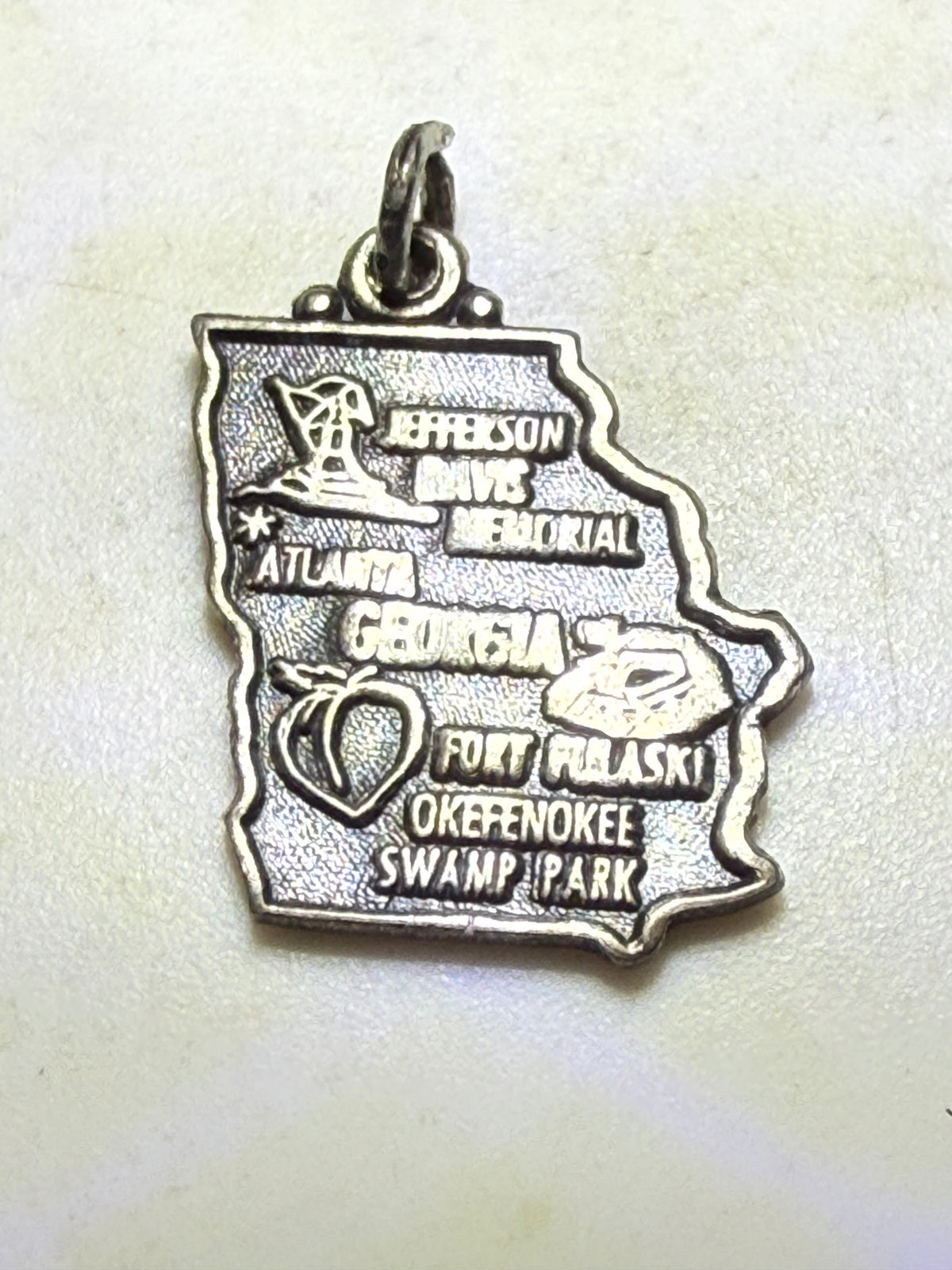 Vintage Sterling Silver Georgia Charm