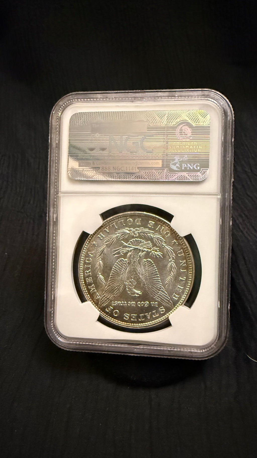 1886 Morgan Silver Dollar — NGC MS63 — Attractive Toning