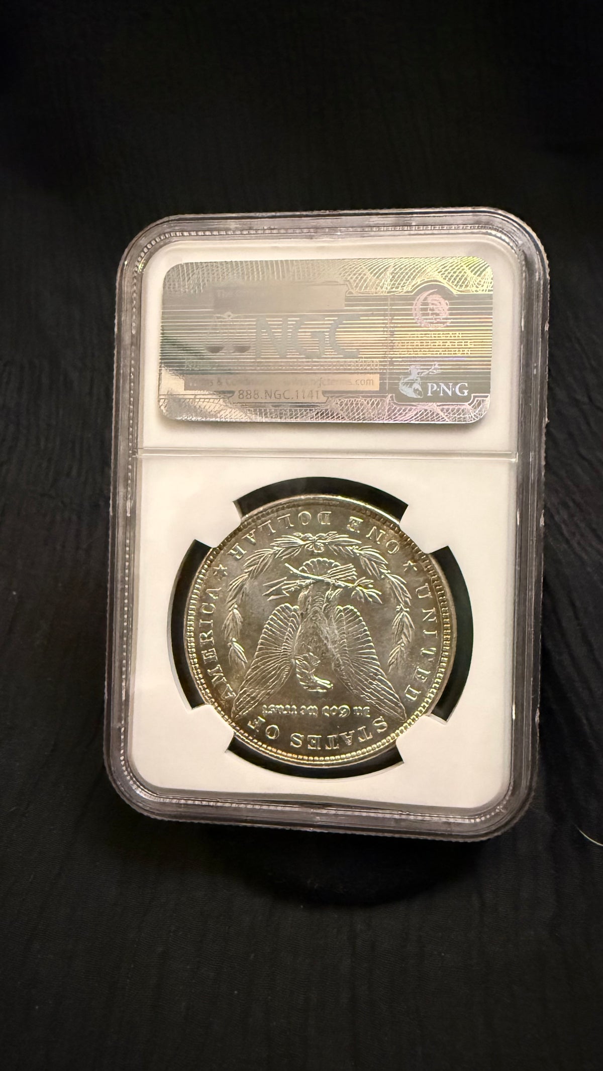 1886 Morgan Silver Dollar — NGC MS63 — Attractive Toning