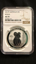 2017-P Australia $1 Silver Koala — NGC MS70