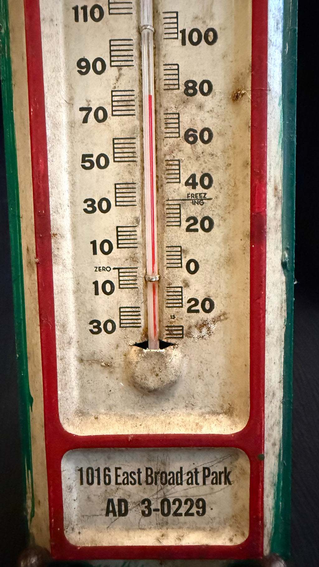 Vintage Savannah Fuel Supply Co. Advertising Thermometer – Savannah, Georgia