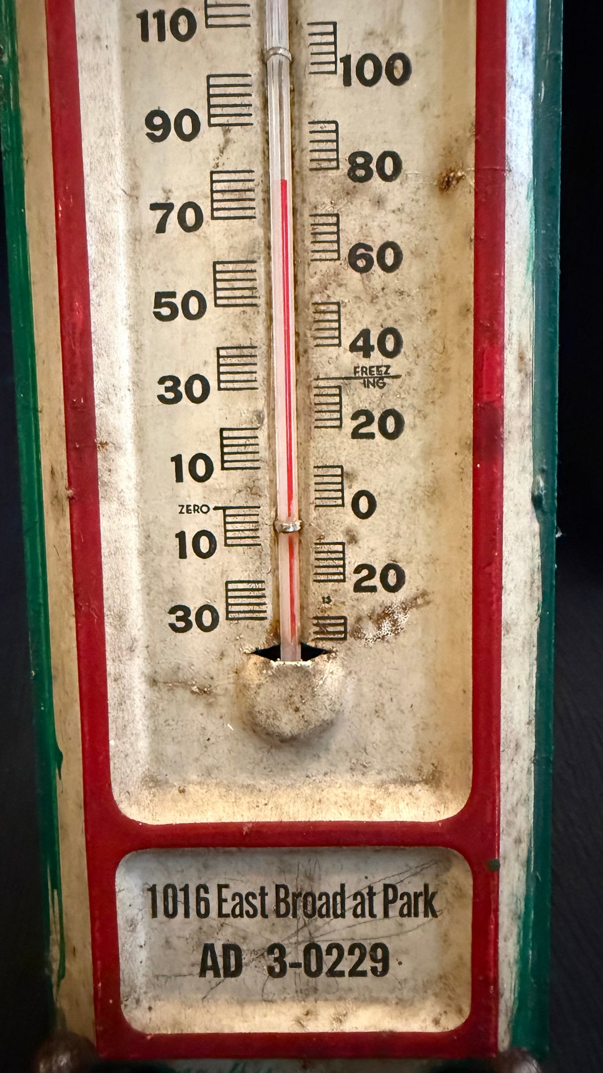 Vintage Savannah Fuel Supply Co. Advertising Thermometer – Savannah, Georgia