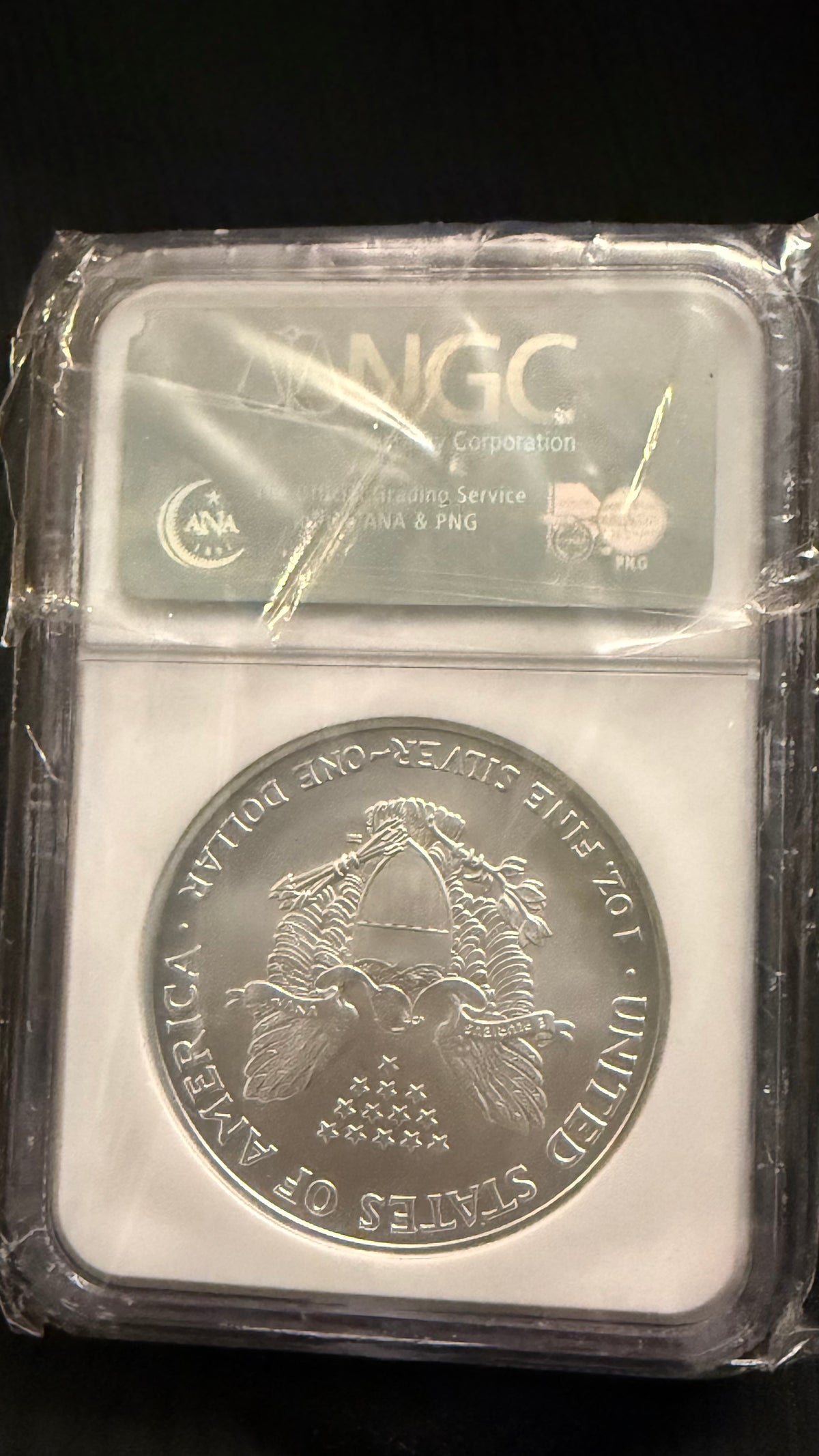 2005 American Silver Eagle $1 – NGC MS69 – 1 oz .999 Fine Silver