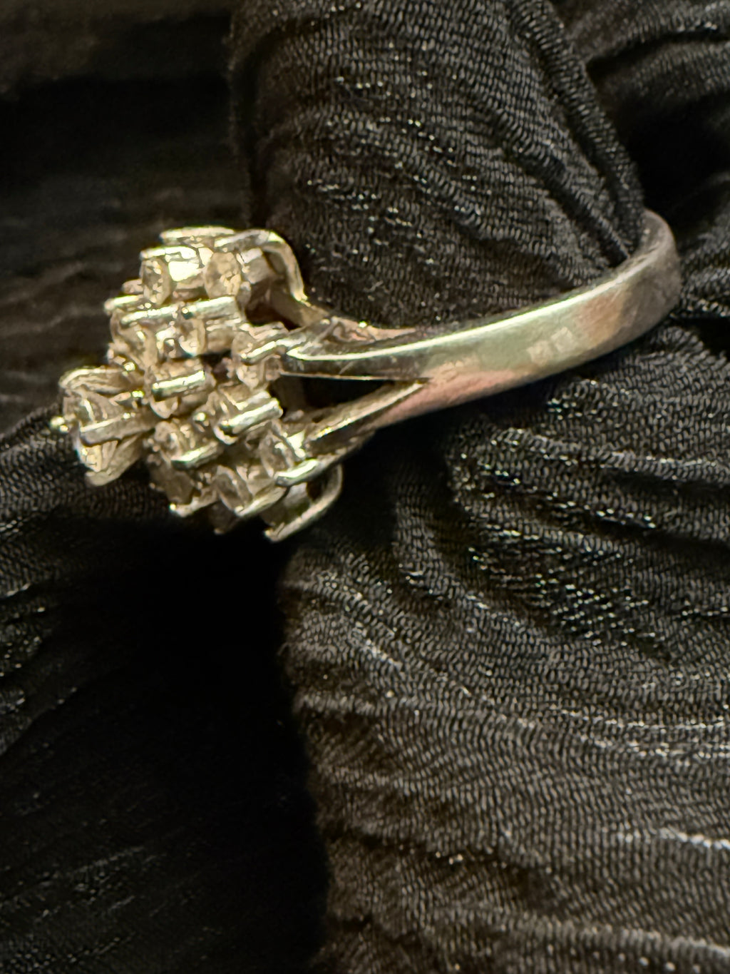 Sterling Silver Cocktail Ring size 6