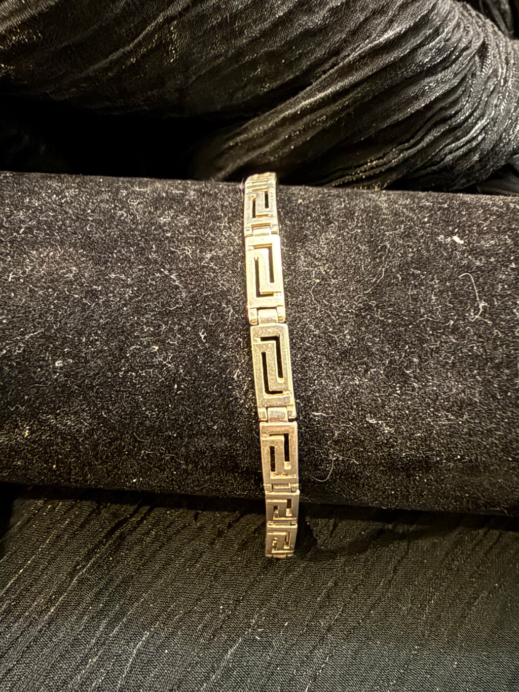 Sterling Greek Key Bracelet