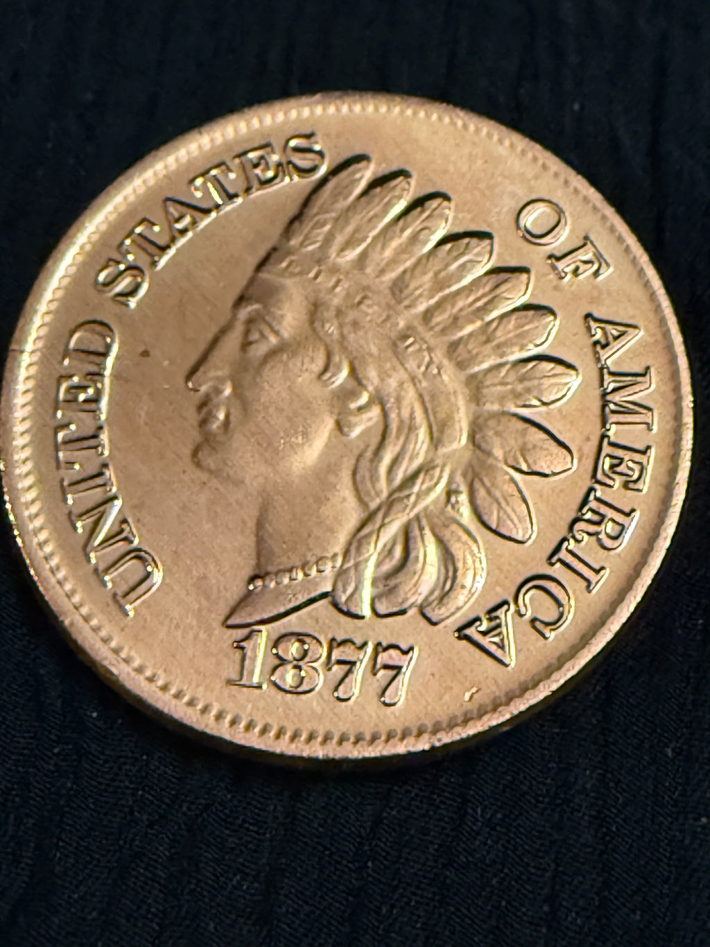 1877 Indian Head Cent – One AVDP Ounce .999 Copper Round