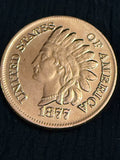 1877 Indian Head Cent – One AVDP Ounce .999 Copper Round