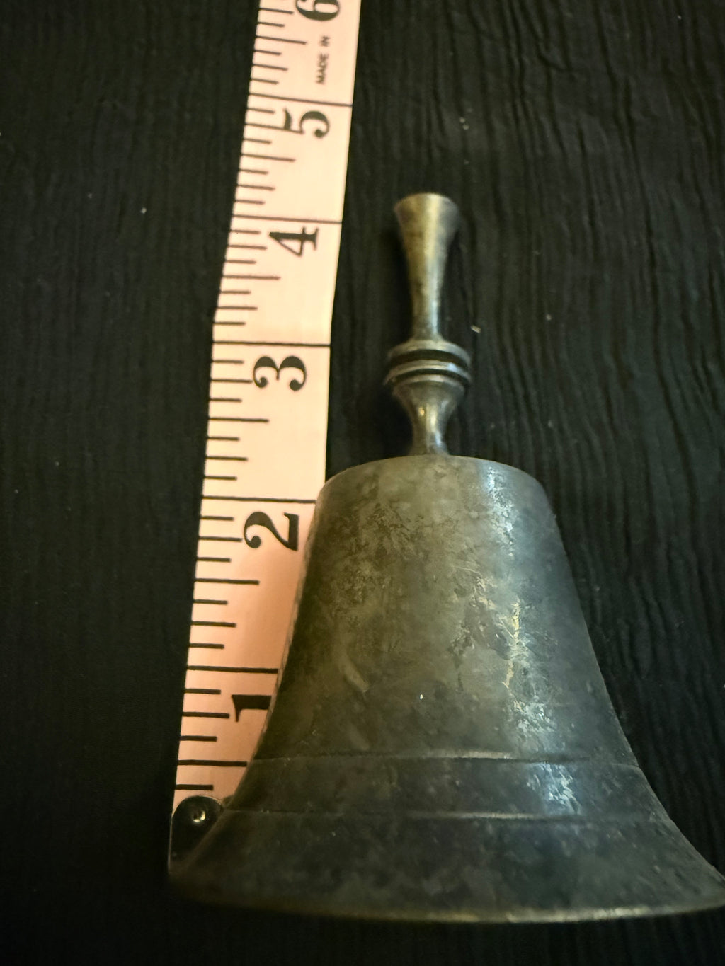 Vintage Silver-Plated Brass Hand Bell