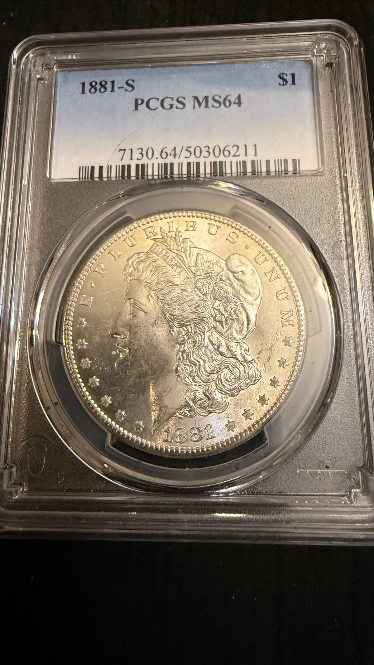 1881-S Morgan Silver Dollar – PCGS MS64 – Certified Mint State