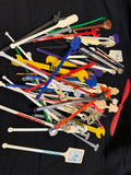 Vintage plastic swizzle sticks