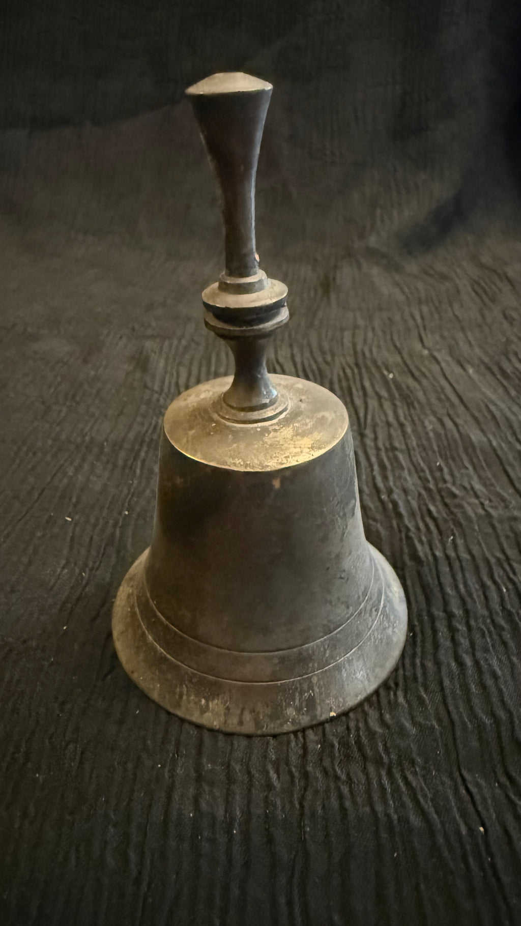 Vintage Silver-Plated Brass Hand Bell