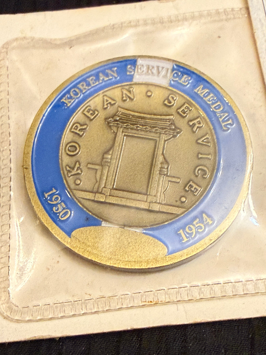 Korean Service Medal 1950–1954 Challenge Coin – Challenge Coin Company – Military Collectible
