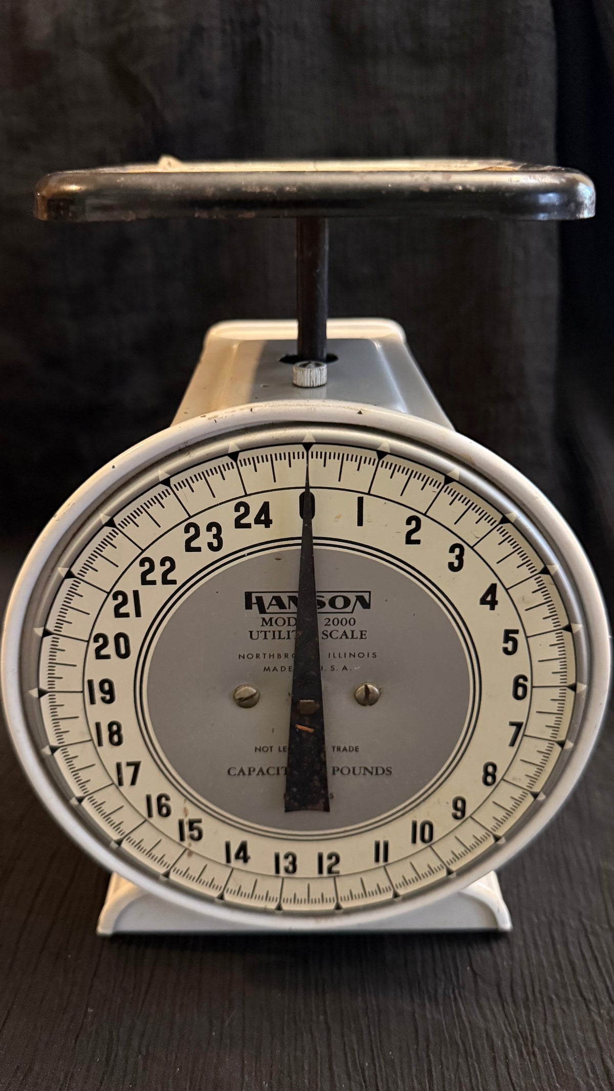 Vintage Hanson Model 2000 Utility Scale – 25 lb Capacity – Original Label – Made in USA