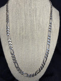 Sterling Figaro necklace 22” long