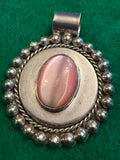 Vintage Sterling silver Cat’s Eye Pendant