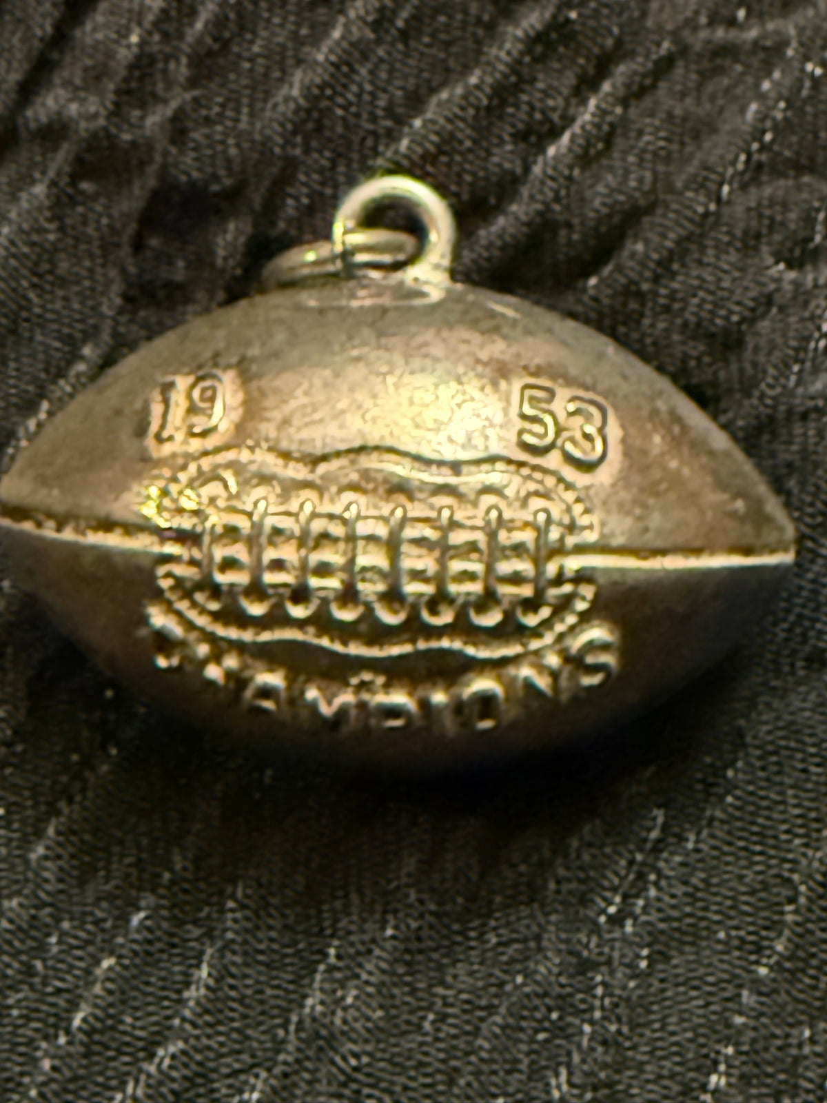 Sterling Silver Football Charm