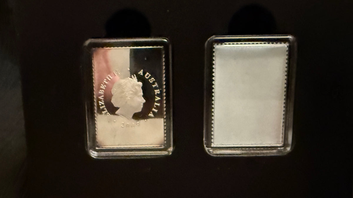 2009 Australia Post 200 Years – Early Posting Box 1/2 Oz .999 Silver Proof Stamp-Coin Set
