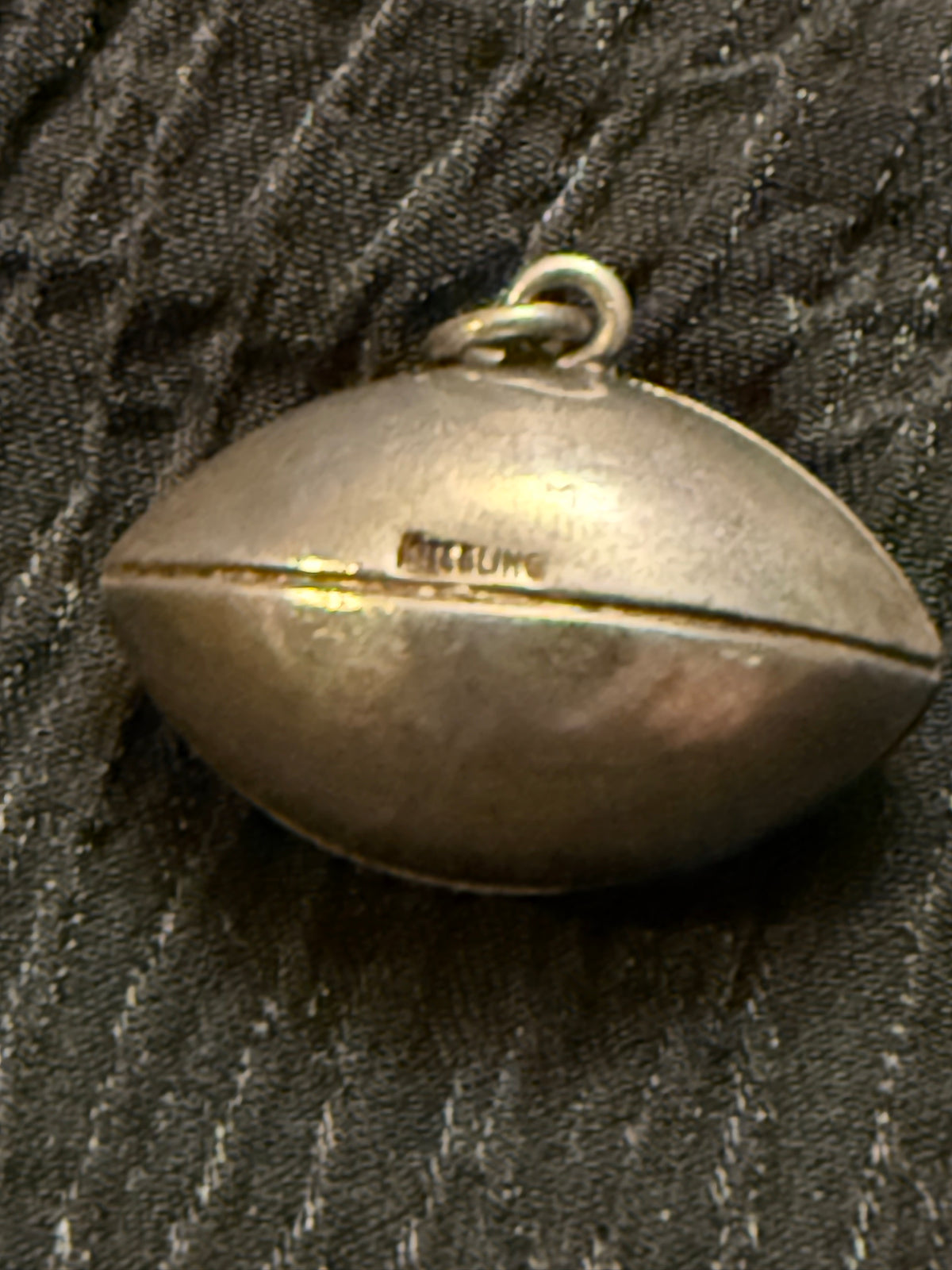 Sterling Silver Football Charm