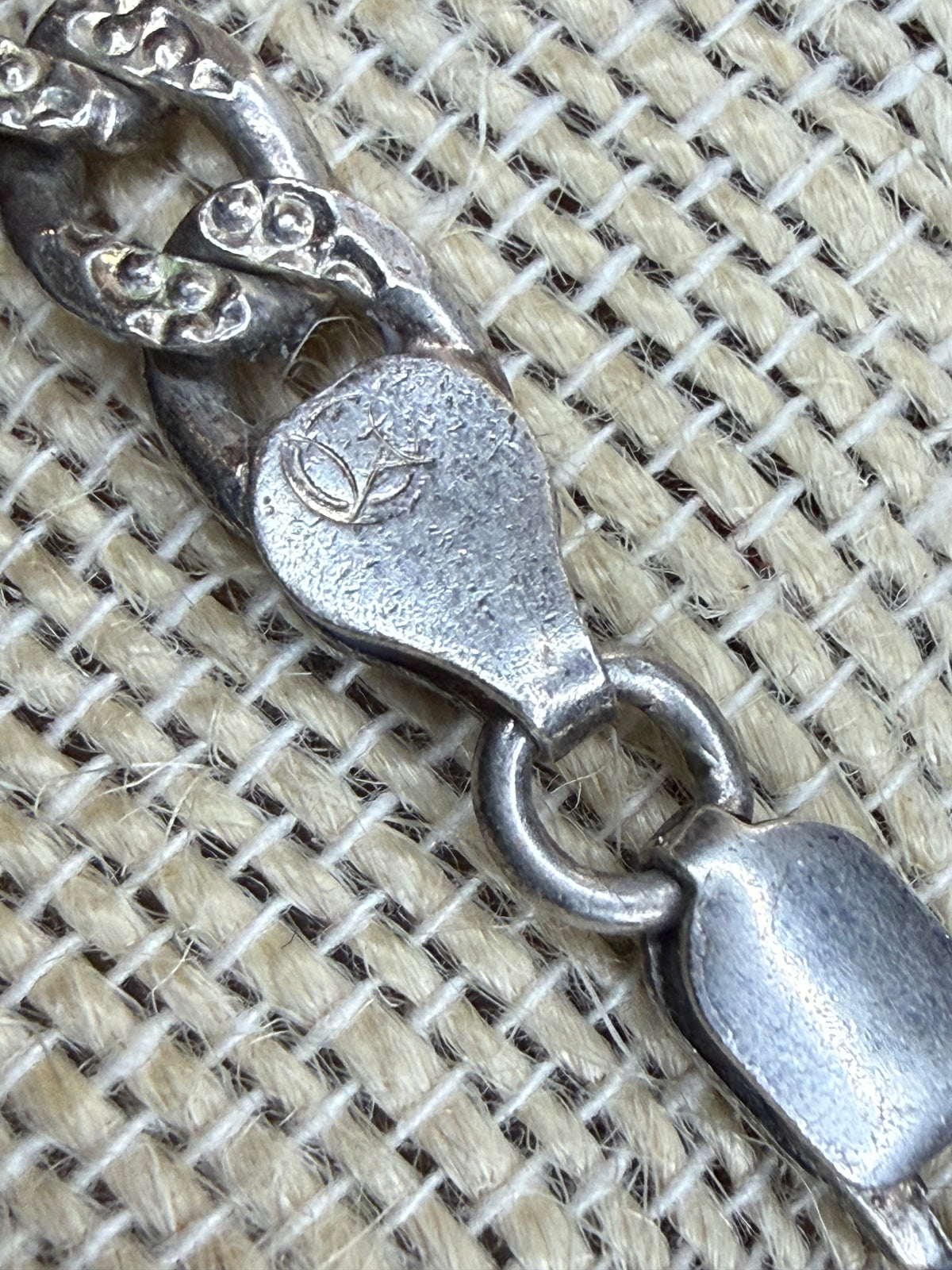 Sterling Figaro necklace 22” long