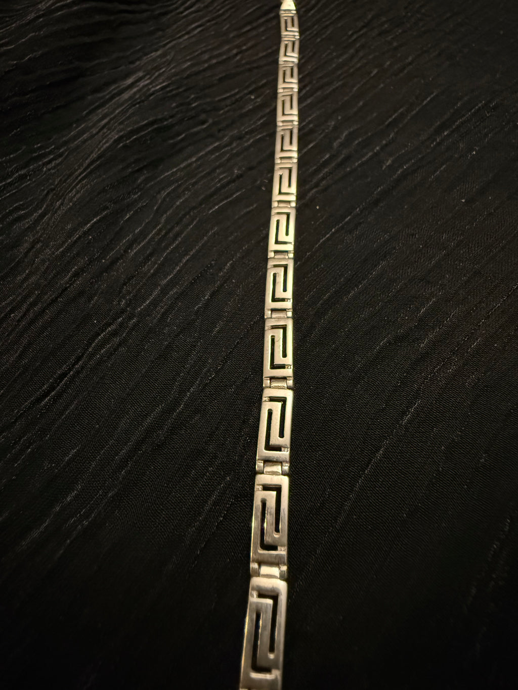 Sterling Greek Key Bracelet