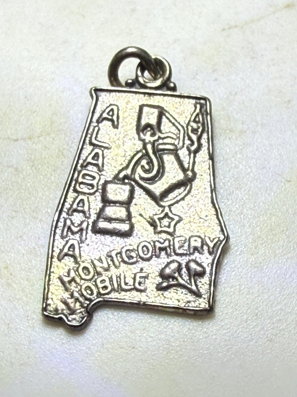 Sterling Silver Alabama Charm