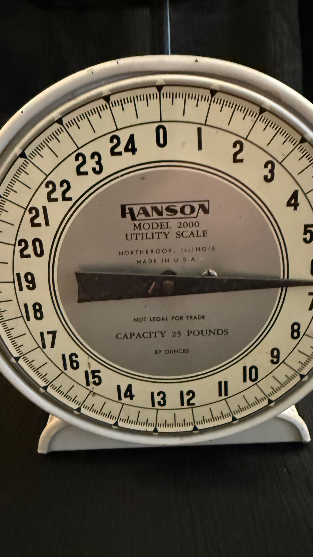 Vintage Hanson Model 2000 Utility Scale – 25 lb Capacity – Original Label – Made in USA