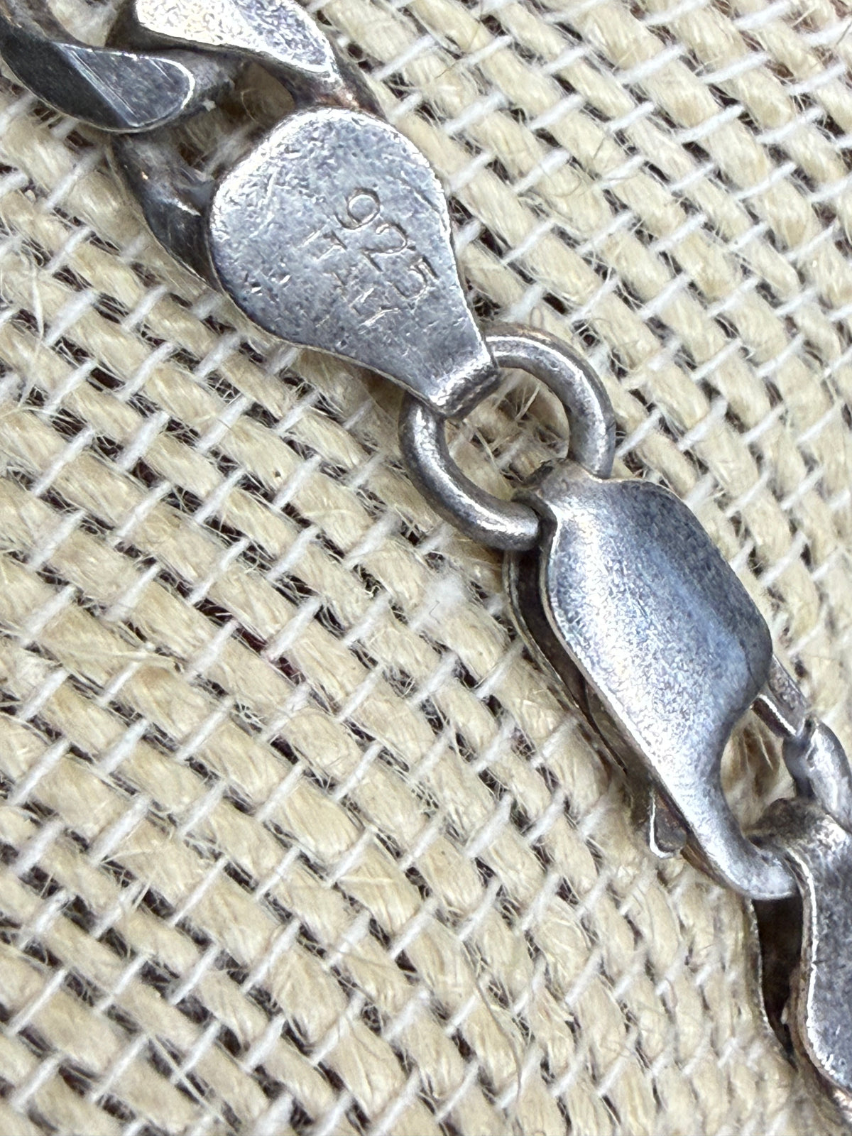 Sterling Figaro necklace 22” long