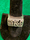 Sterling Silver Scroll Ring size 6