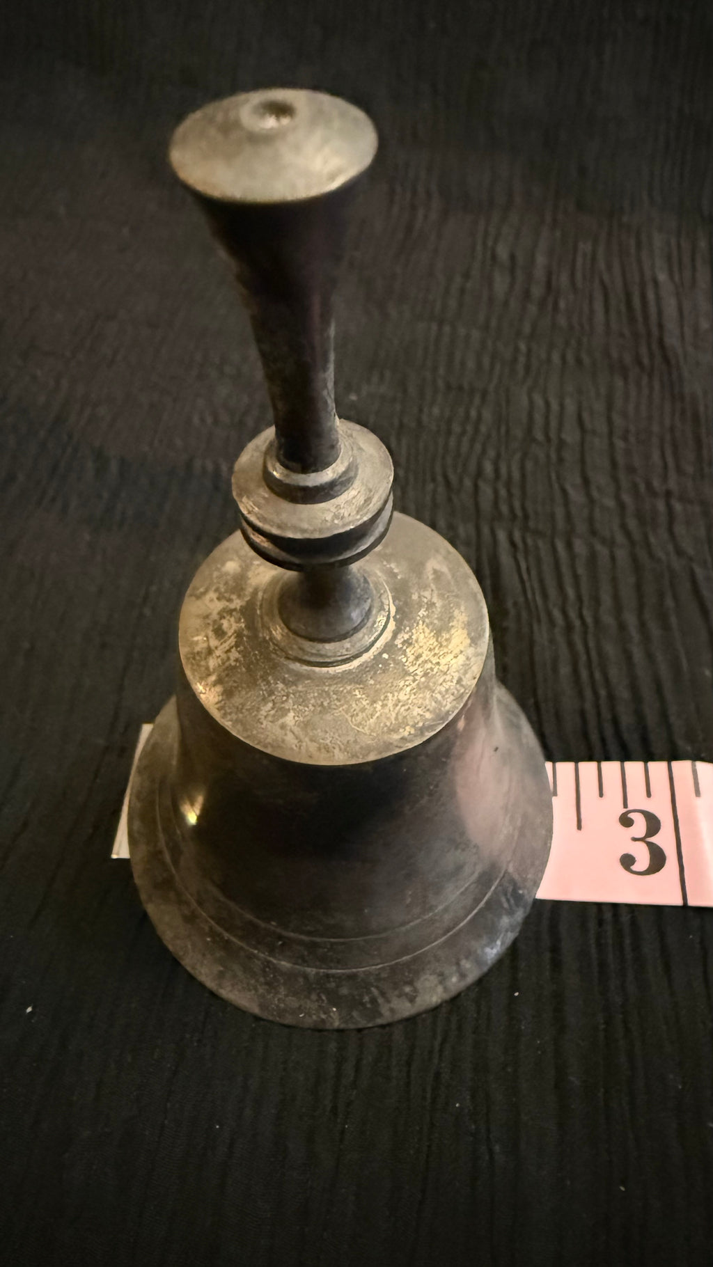 Vintage Silver-Plated Brass Hand Bell