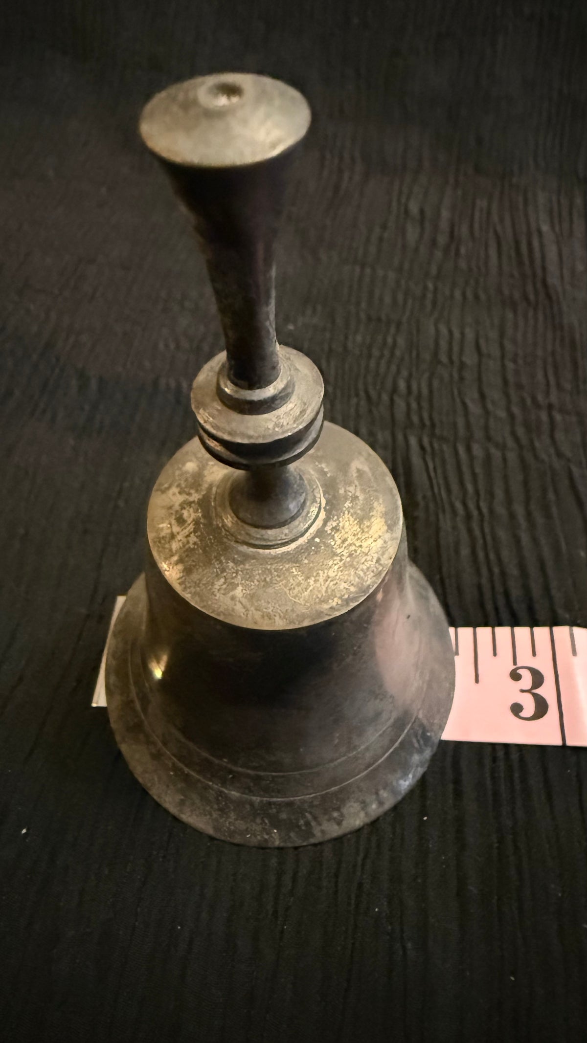 Vintage Silver-Plated Brass Hand Bell