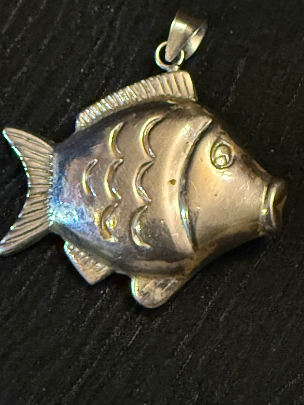 Sterling Silver “Puffy Fish” Pendant