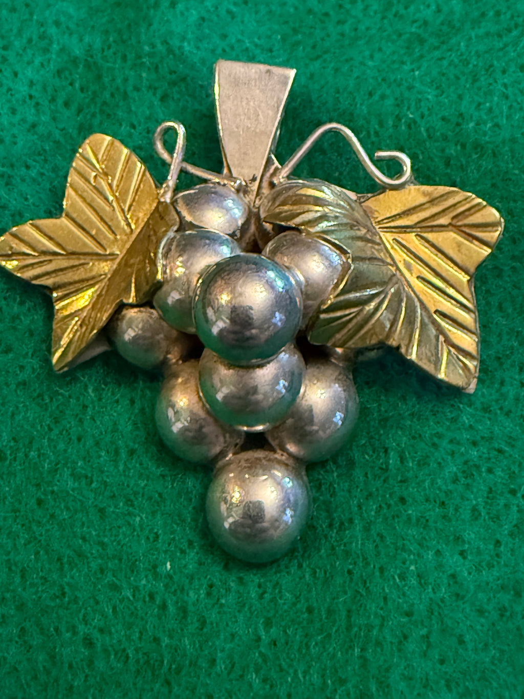 Sterling Silver cluster pendant-Brooch