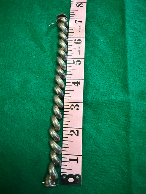 Sterling Curb-Link Bracelet