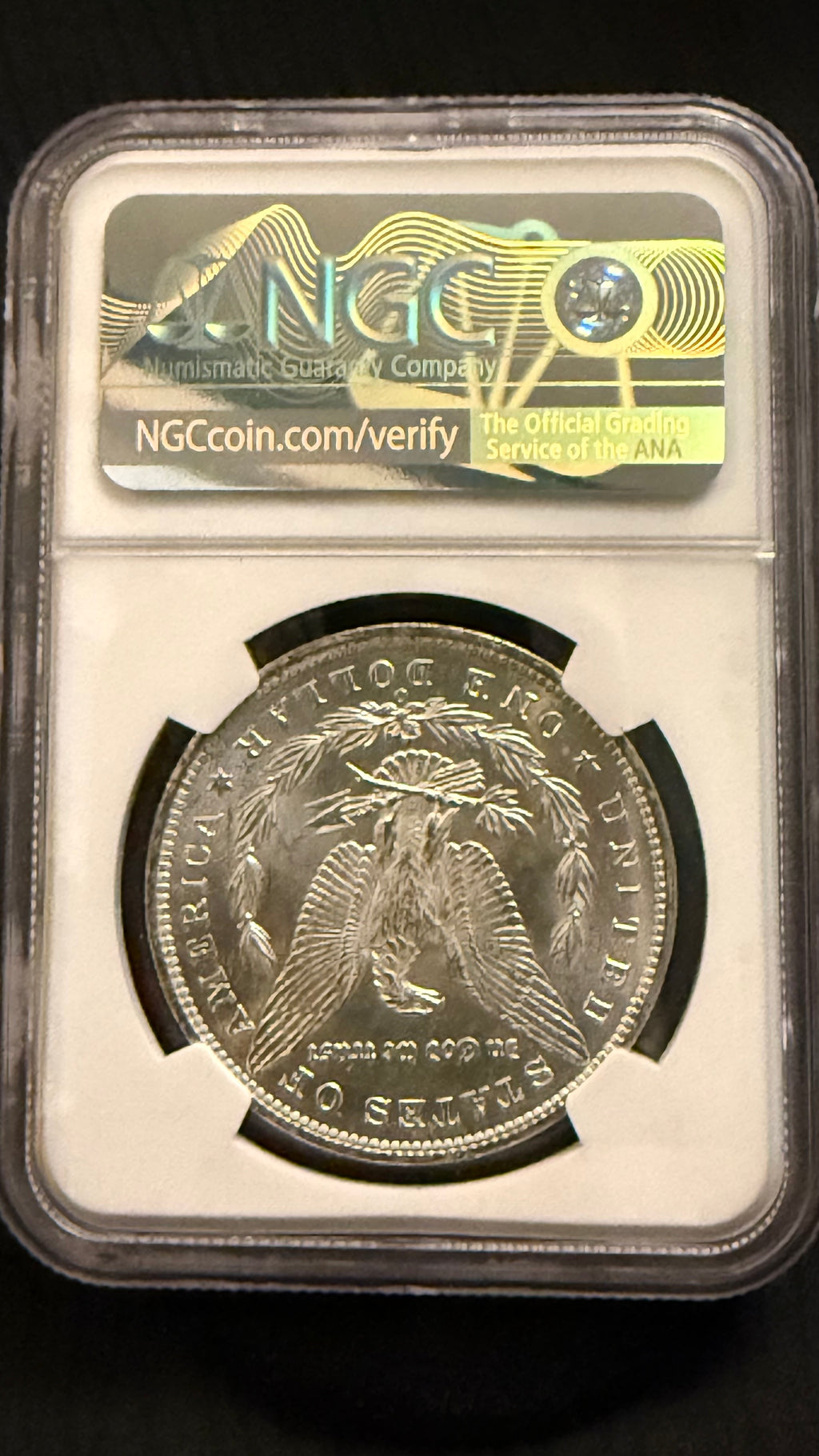 1885-O Morgan Silver Dollar — NGC MS 60