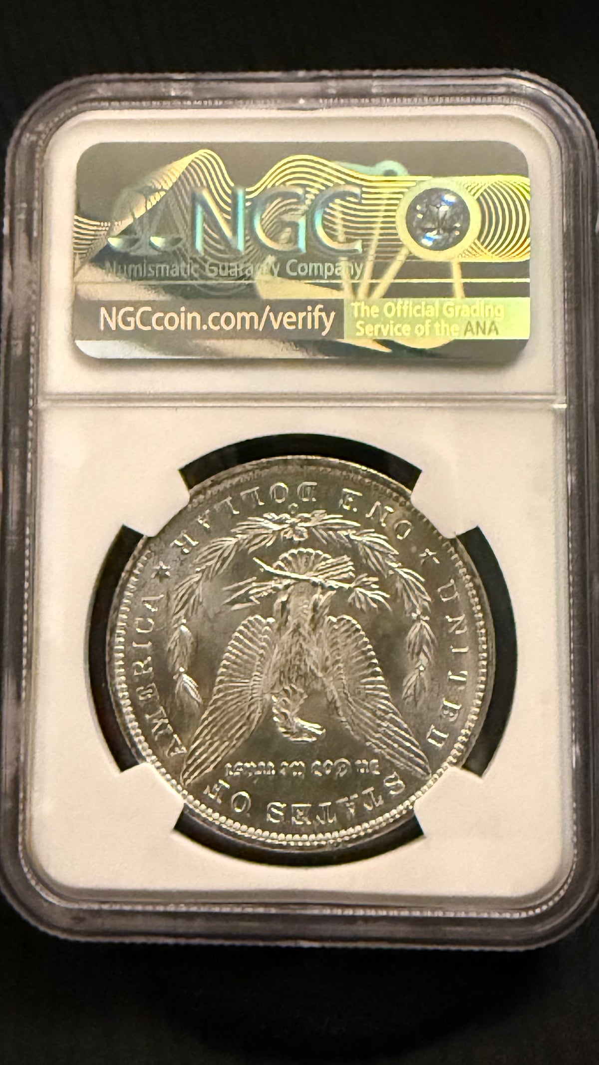 1885-O Morgan Silver Dollar — NGC MS 60