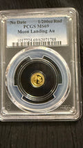 PCGS MS69 1/200 oz Gold Moon Landing Round – .9999 Fine Gold