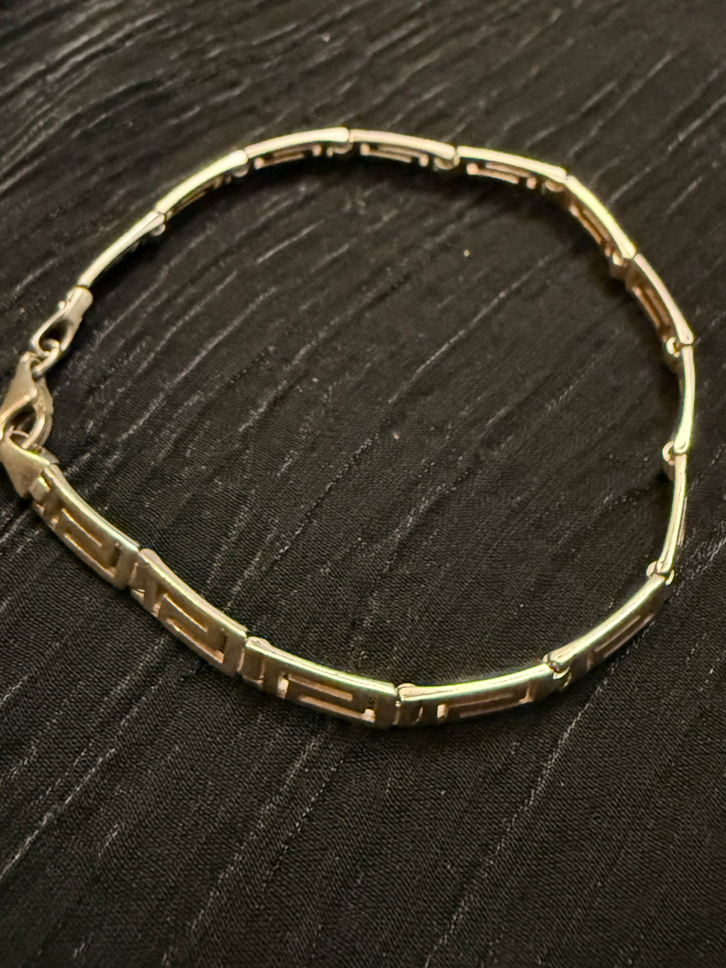 Sterling Greek Key Bracelet