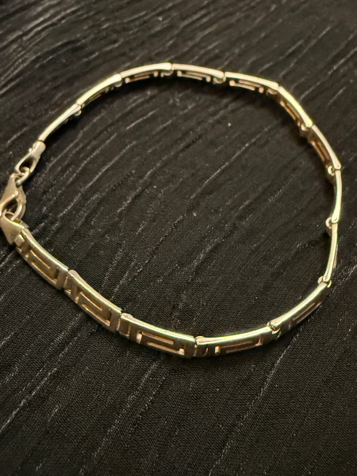 Sterling Greek Key Bracelet