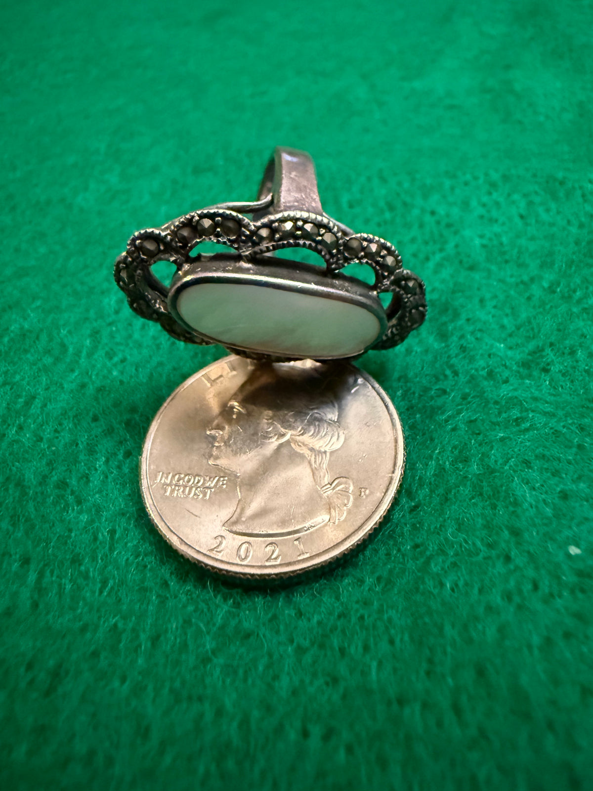 Mother of Pearl Ring Size 6