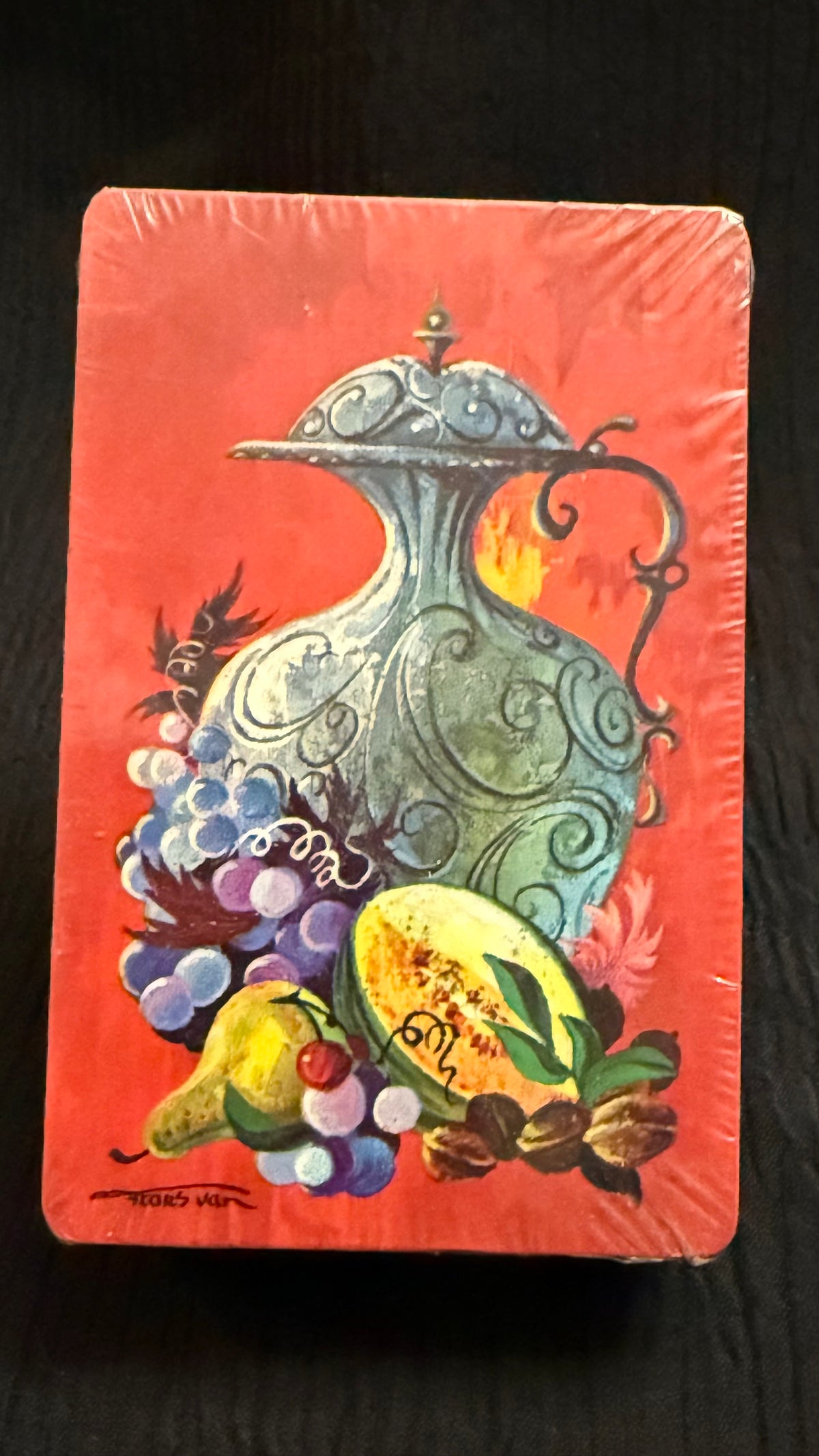 Vintage Merrigold Press Playing Cards Wine Fruit Still Life Factory Sealed NOS
